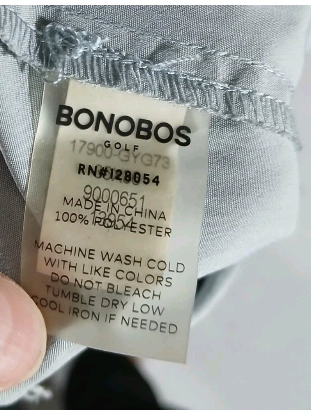 Bonobos Golf Pants Size 35 x 36 Straight leg Gray Performance Travel Preppy - Picture 5 of 8